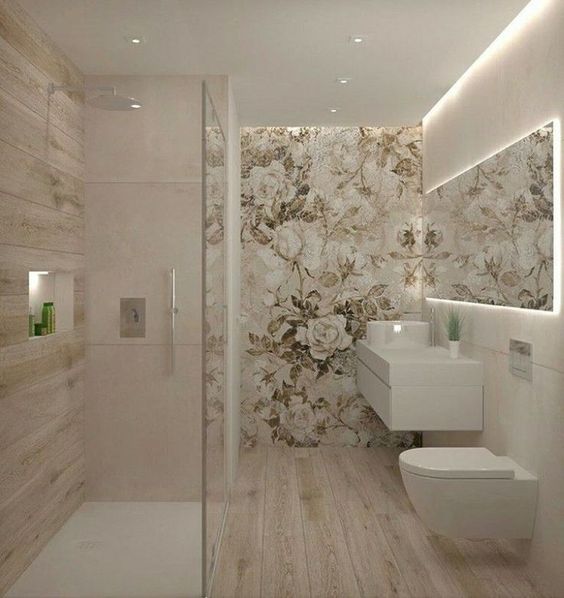 8 Pilihan Keramik Dinding Kamar Mandi Motif Bunga - Demix