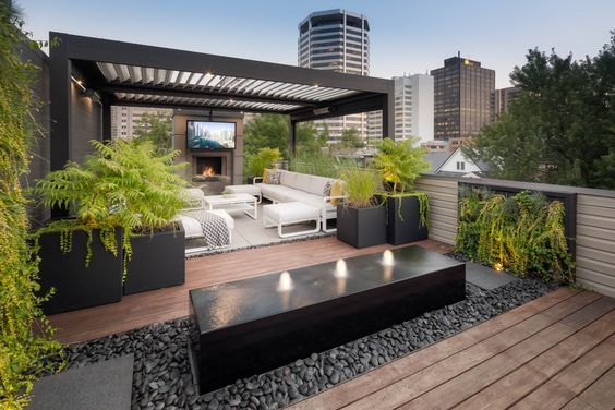 Teras Rooftop 6 Desain Teras Rooftop Rumah Kecil yang Nyaman dan Enak Dilihat - Demix