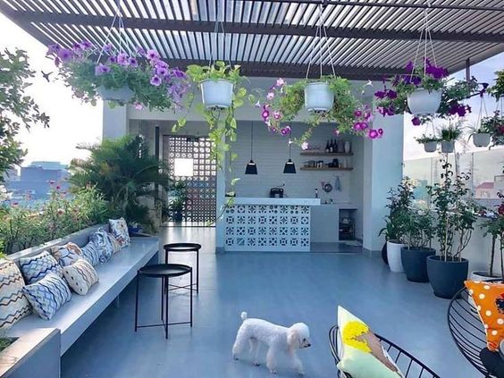 Teras Rooftop 6 Desain Teras Rooftop Rumah Kecil yang Nyaman dan Enak Dilihat - Demix