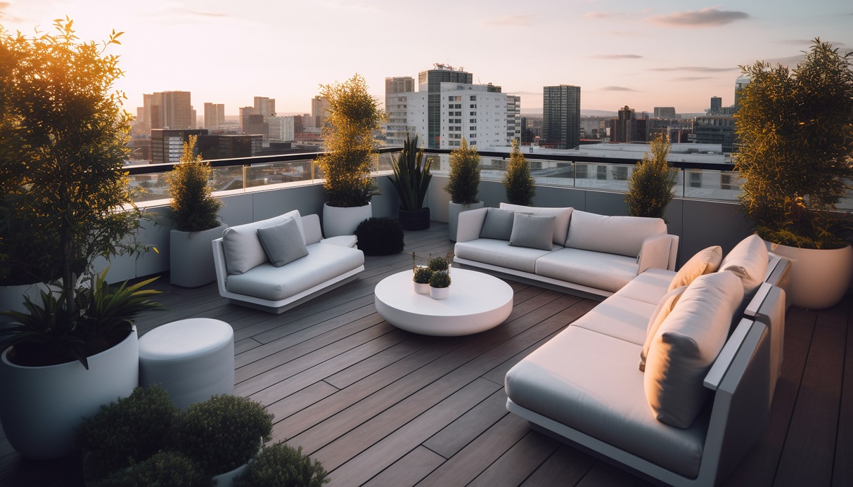 Teras Rooftop 6 Desain Teras Rooftop Rumah Kecil yang Nyaman dan Enak Dilihat - Demix