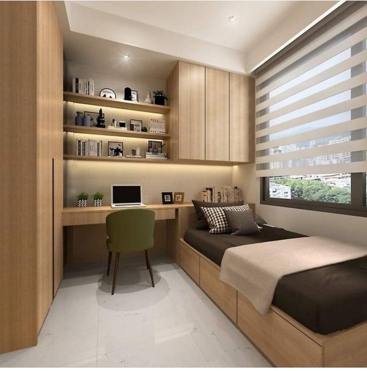 5 Inspirasi Desain Kamar Tidur Kecil Lengkap dengan Ukurannya - Demix